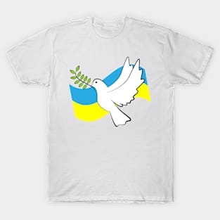 Dove of Peace Dove Ukraine T-Shirt